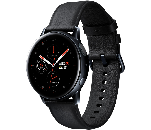 SAMSUNG Galaxy Watch Active2, Stal nierdzewna (40mm), Czarny - 514535 - zdjęcie